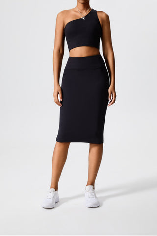 XO Midi Back Slit Skirt