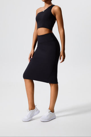XO Midi Back Slit Skirt