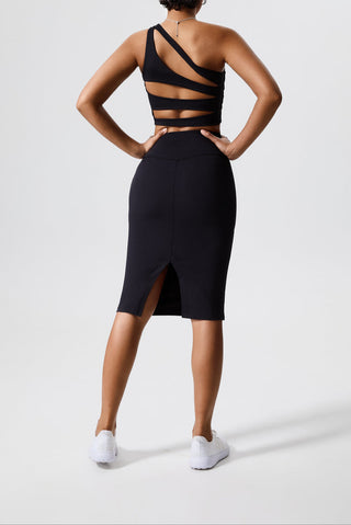 XO Midi Back Slit Skirt