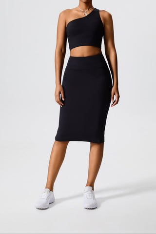 XO Midi Back Slit Skirt