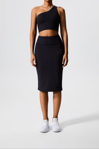 XO Midi Back Slit Skirt