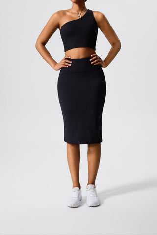 XO Midi Back Slit Skirt
