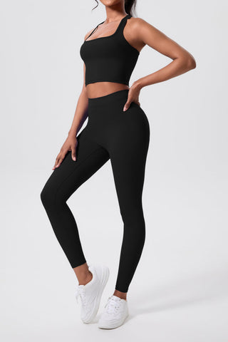 XO Ark Square Neck Vest & Leggings Set