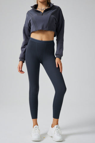 XO Panel Cropped Sweatshirt