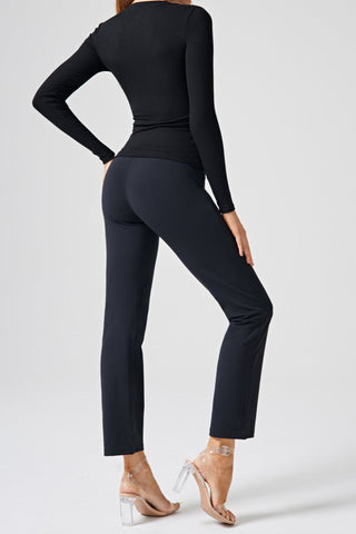 XO Long Sleeve V Neck Zip Up