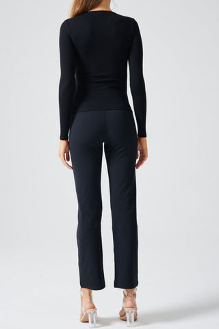 XO Long Sleeve V Neck Zip Up