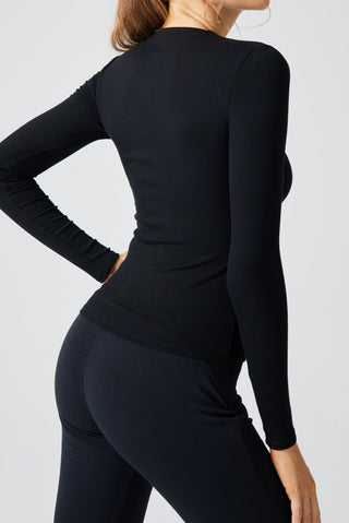 XO Long Sleeve V Neck Zip Up