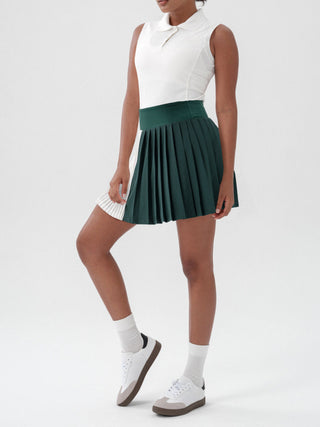 XO Pleated Panel Skirt