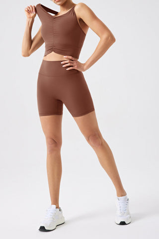 XO Momentum Shirred Shorts Set