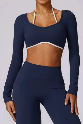 Seamless Square Neck Long Sleeve
