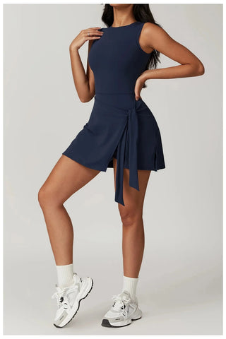 Seamless One-Piece Tennis Set