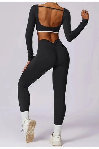 Seamless Square Neck Long Sleeve