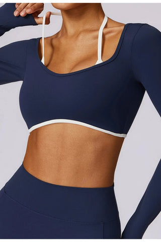 Seamless Square Neck Long Sleeve
