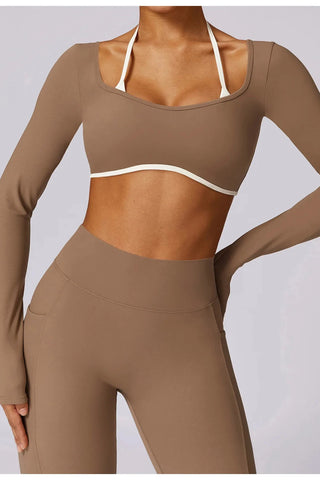 Seamless Square Neck Long Sleeve