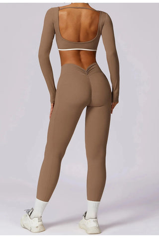 Seamless Square Neck Long Sleeve