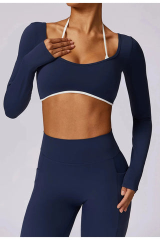 Seamless Square Neck Long Sleeve