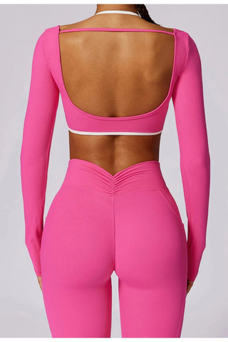 Seamless Square Neck Long Sleeve