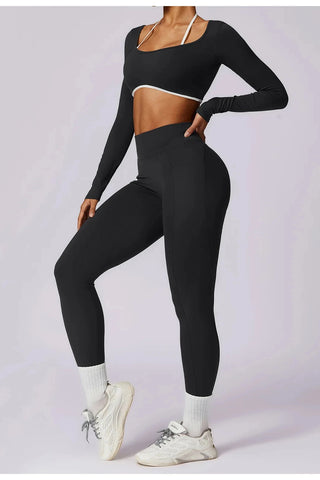 Seamless Square Neck Long Sleeve