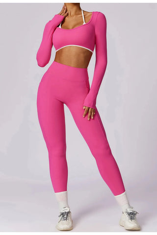 Seamless Square Neck Long Sleeve