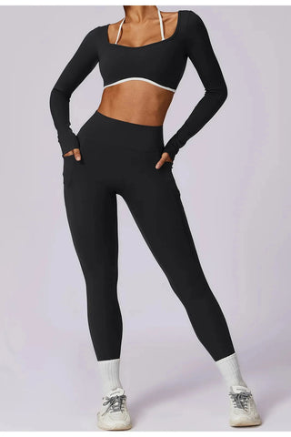 Seamless Square Neck Long Sleeve