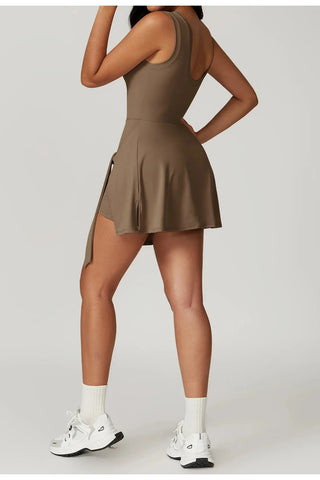 Seamless One-Piece Tennis Set