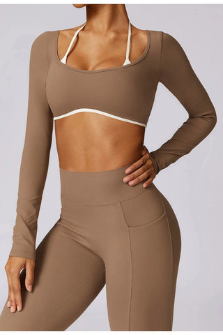 Seamless Square Neck Long Sleeve