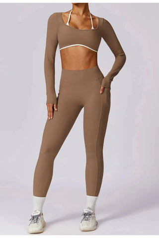 Seamless Square Neck Long Sleeve