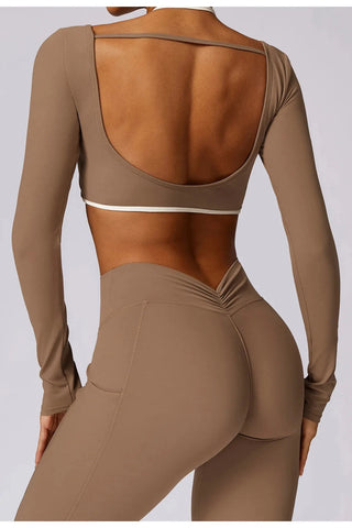 Seamless Square Neck Long Sleeve