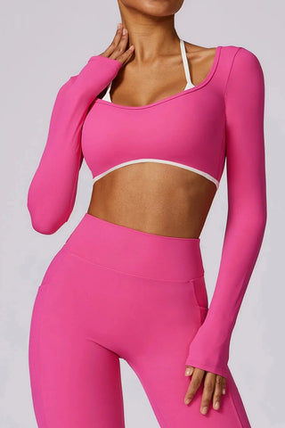 Seamless Square Neck Long Sleeve