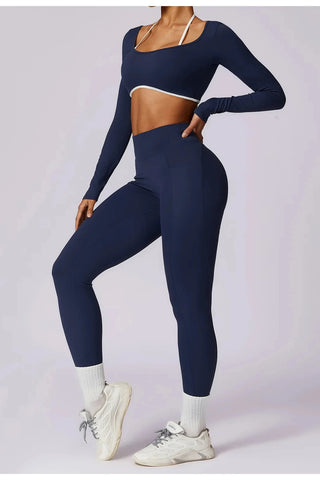 Seamless Square Neck Long Sleeve