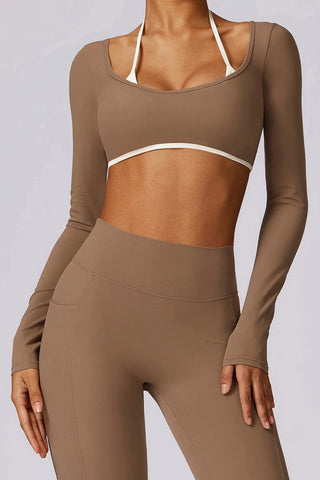 Seamless Square Neck Long Sleeve