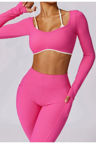 Seamless Square Neck Long Sleeve