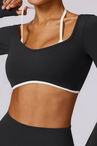 Seamless Square Neck Long Sleeve