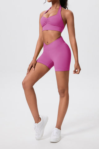 XO Drive Sports Crop & Shorts Set