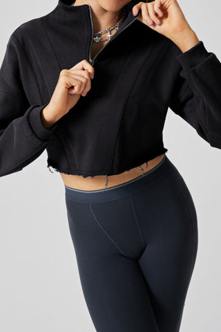 XO Panel Cropped Sweatshirt